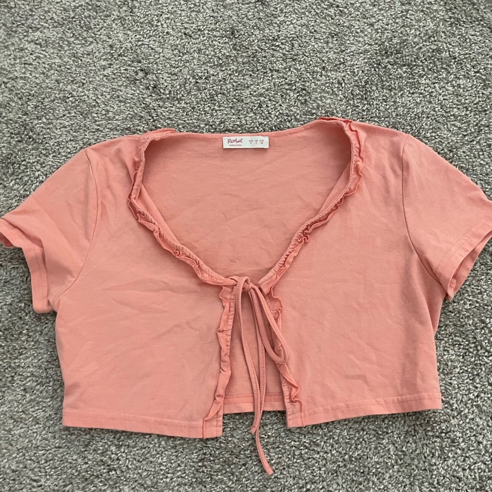 Little Pink Tie Top